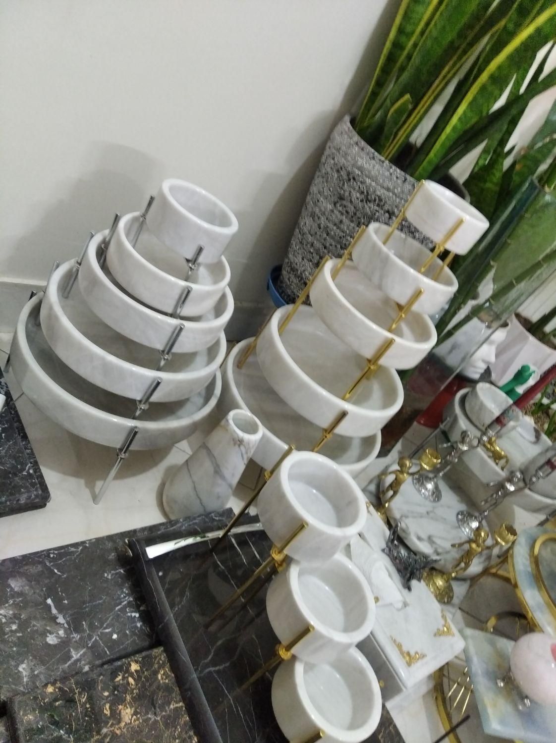 سرویس جهیزیه عروس ست ظروف سنگی کادویی هدیه پذیرایی|ظروف سرو و پذیرایی|ری, صالحآباد شرقی|دیوار