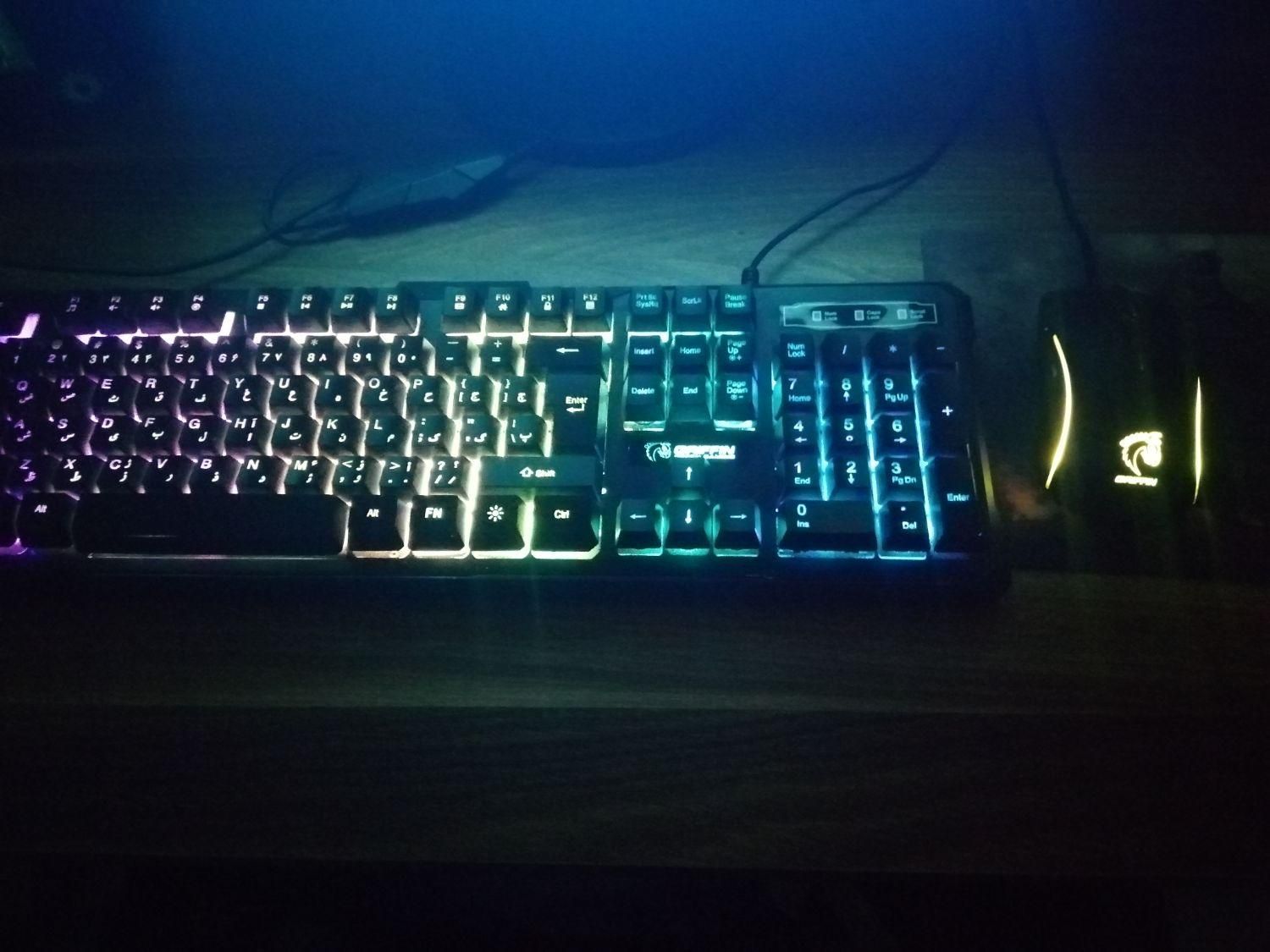 باندل موس و کیبورد گیمینگ گرین مدل GKM 605 RGB|قطعات و لوازم جانبی رایانه|کرج, کلاک نو|دیوار