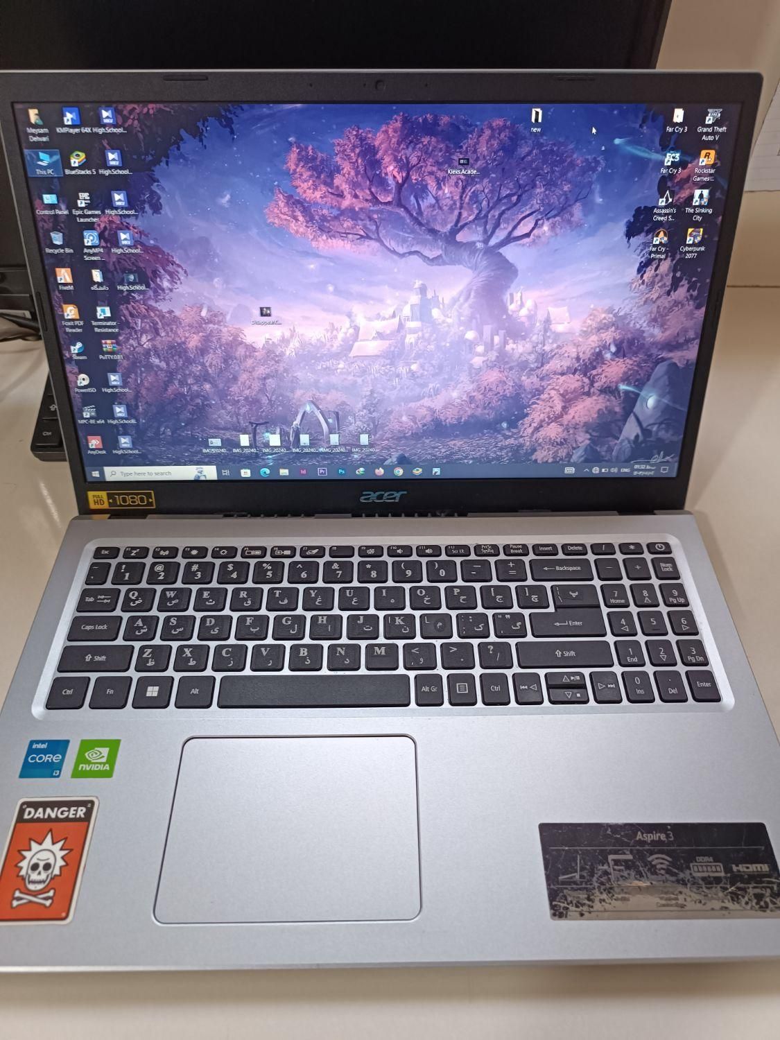 لپ تاپ ایسر مدل A315-58G-35GH-Core i3-12GB|رایانه همراه|زاهدان, |دیوار