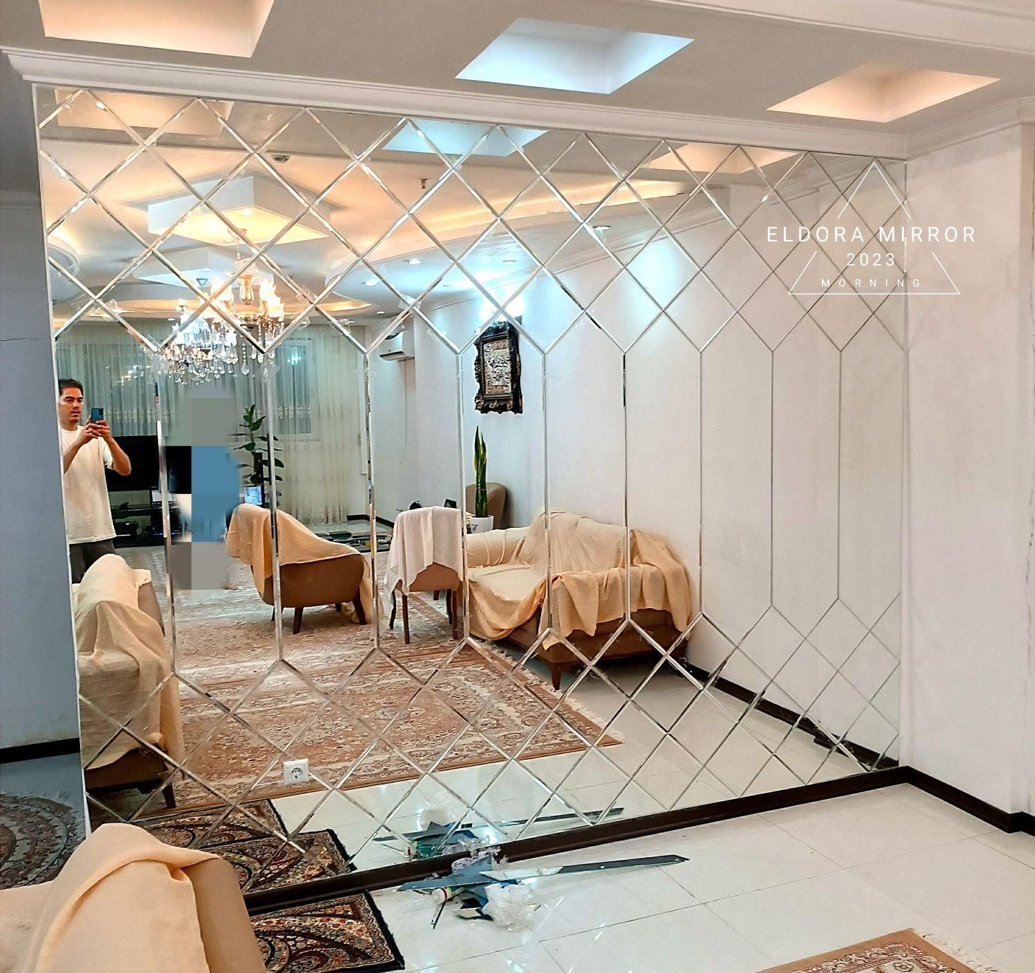 آینه پازلی نیزه ای پازل سفید|آینه|مشهد, طلاب|دیوار