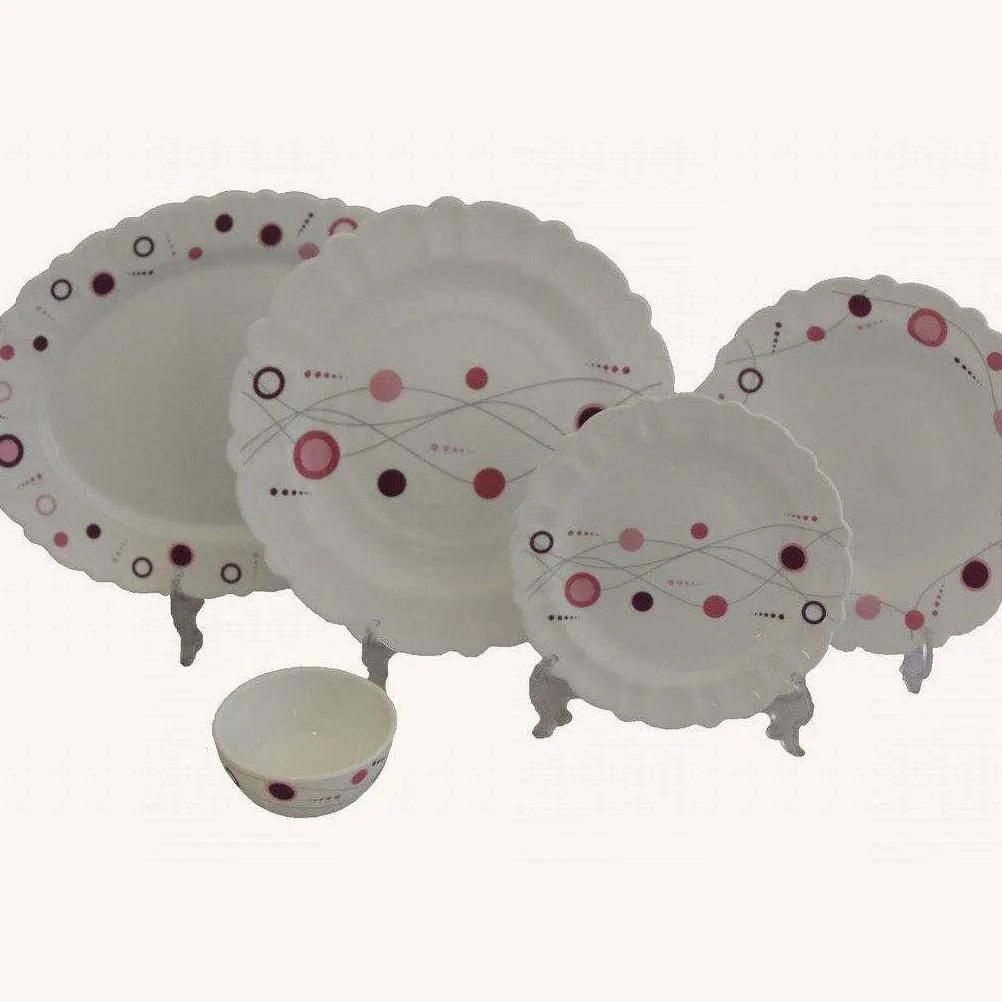 سرویس آرکوپال گلدار لبه دالبوری|ظروف سرو و پذیرایی|بیرجند, |دیوار