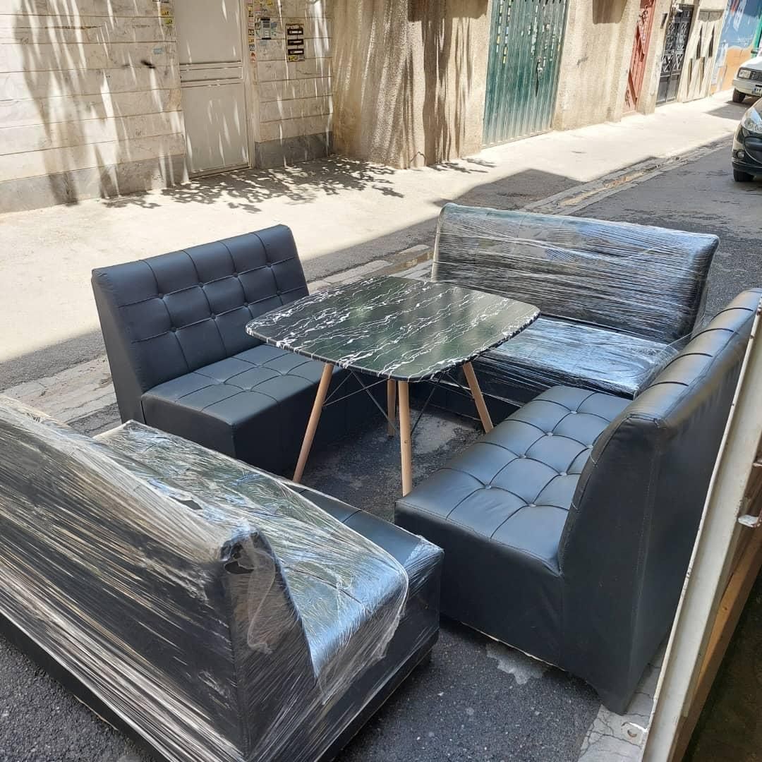 کاناپه گیم نت چوب.چرم|مبلمان خانگی و میز عسلی|تهران, شهرک ولیعصر جنوبی|دیوار