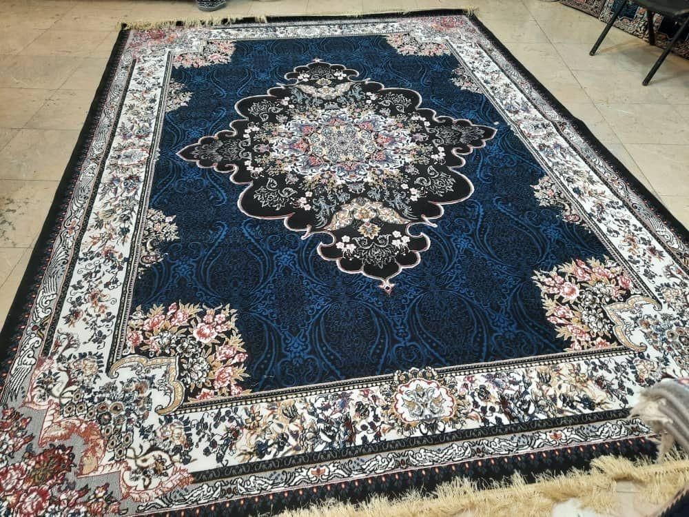 فرش آکبندترمه سرمه ای 4و6و9و12متری|فرش|قرچک, |دیوار