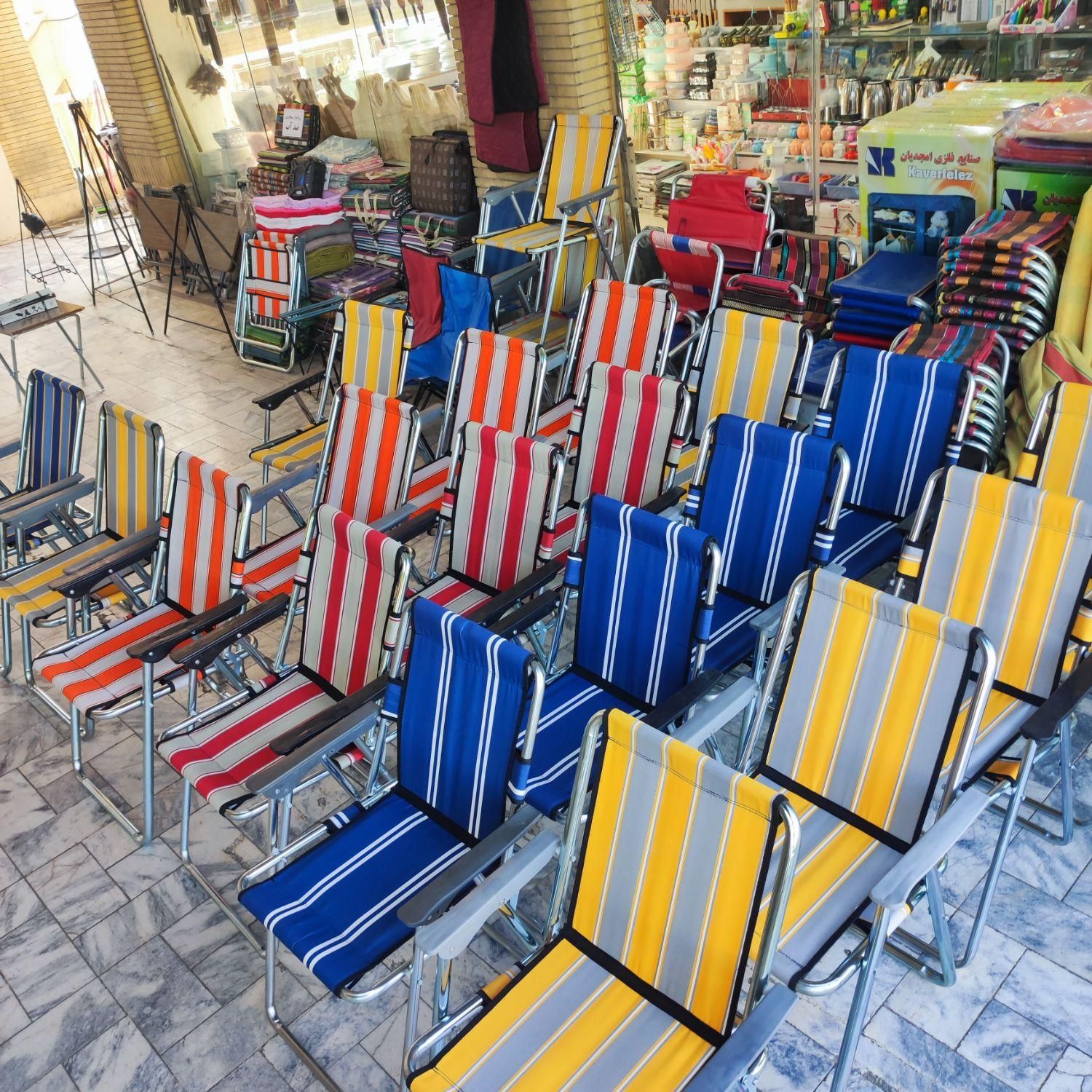 صندلی مبلی ساحلی لوله ۲۰ بدون فوم تاشو|صندلی و نیمکت|مشهد, سپاد|دیوار