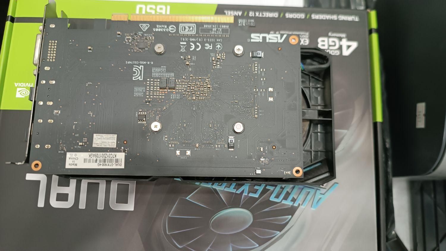 کارت گرافیک GTX1650 ASUS dual 4GB|قطعات و لوازم جانبی رایانه|کرج, برغان|دیوار