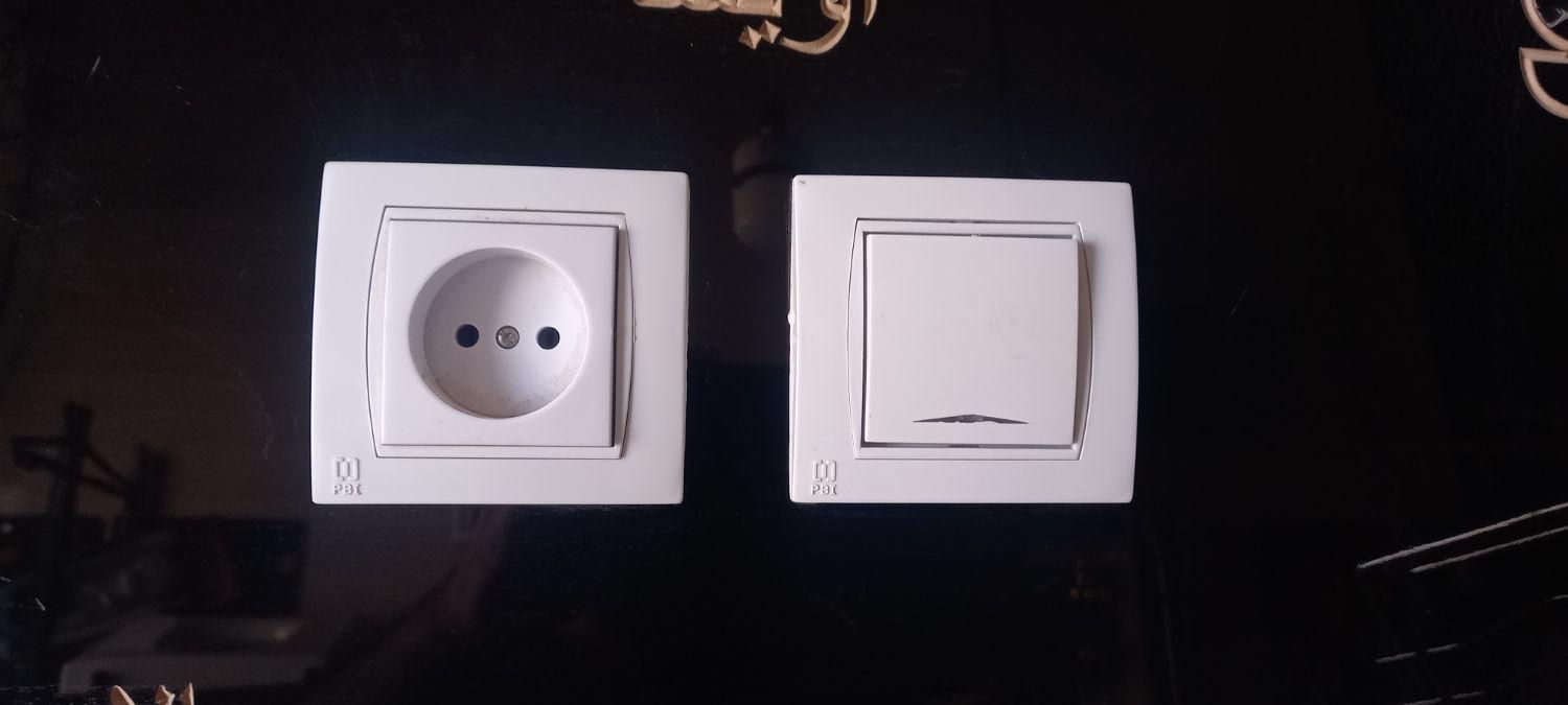 کلیدبرق و پریزبرق(کلید برق پریز برق)|مصالح و تجهیزات ساختمان|خرمآباد, |دیوار