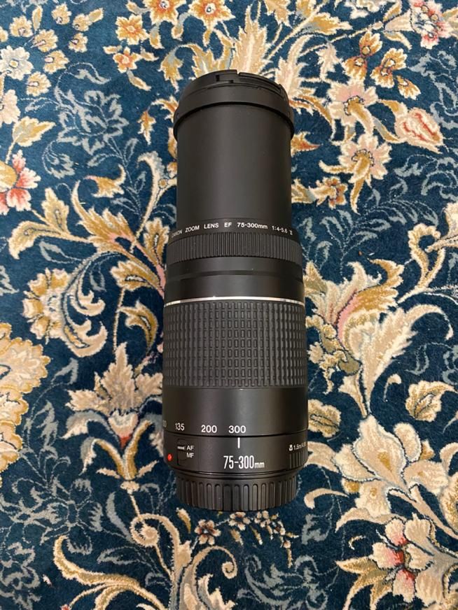 لنز تله فوتو کنون EF 75-300mm f/4-5.6 III|دوربین عکاسی و فیلم‌برداری|تهران, شهران شمالی|دیوار