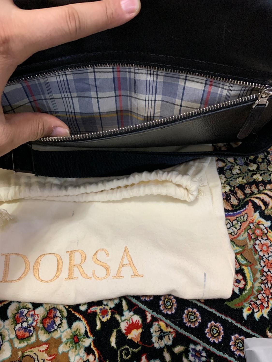 کیف کراس بادی مشکی چرم درسا Dorsa Leader|کیف، کفش، کمربند|تهران, دریاچه شهدای خلیج فارس|دیوار