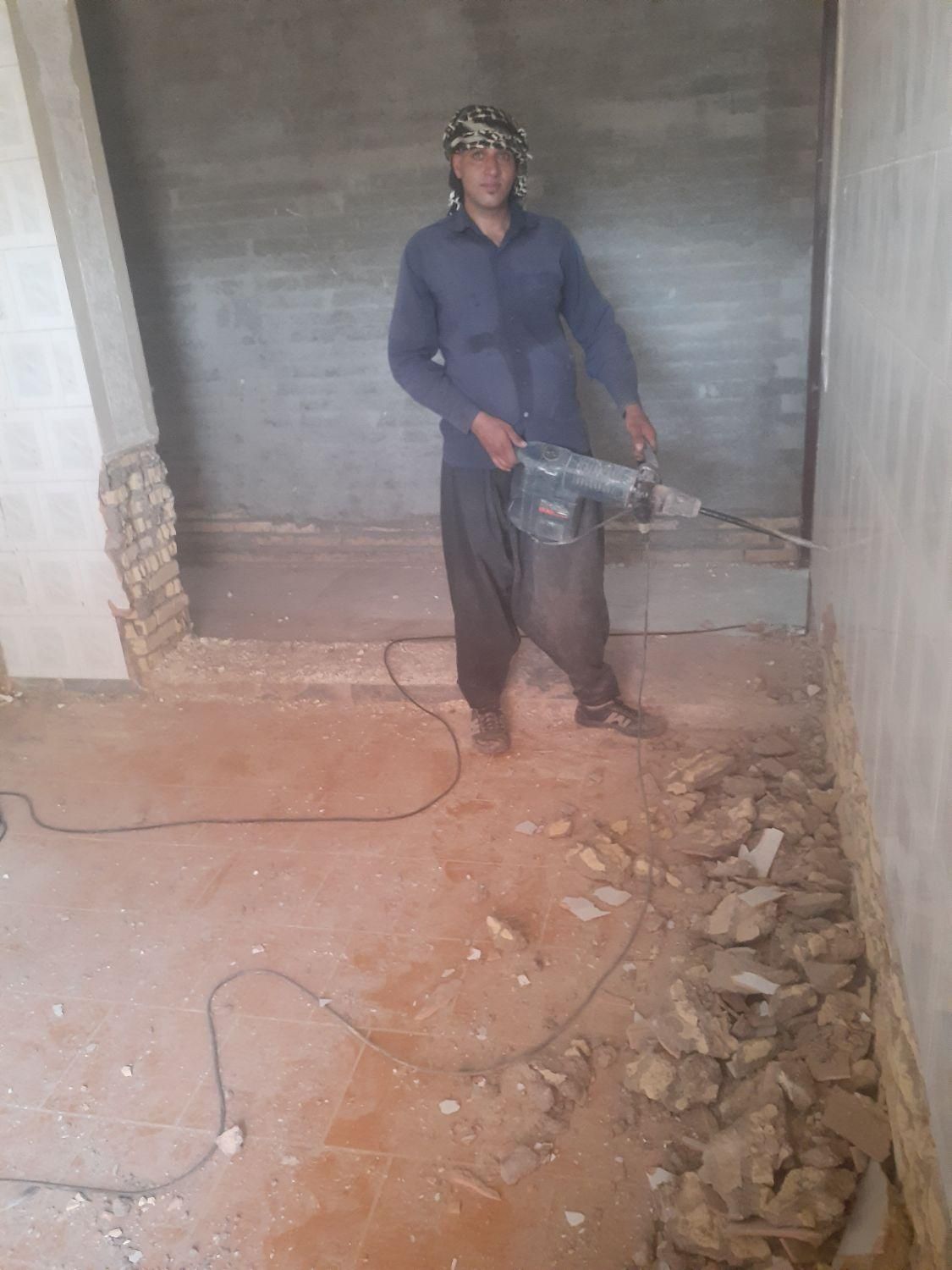 دریل تخریب ساختمان وپی کنی|خدمات پیشه و مهارت|شوش, |دیوار