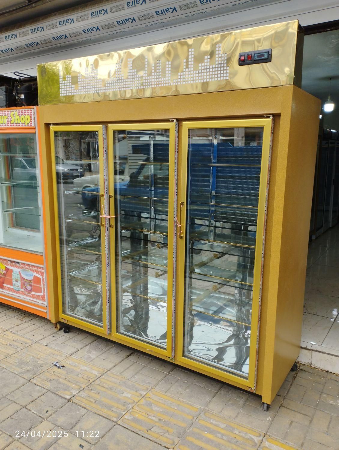 یخچال هایپری استیل طلائی فوق کم مصرف ۱۸ماه گارانتی|فروشگاه و مغازه|میانه, |دیوار