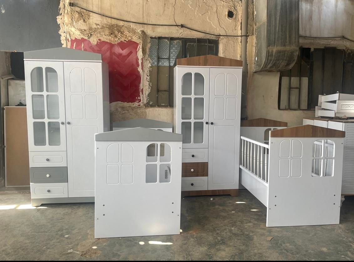 تخت کودک کلبه|تخت و سرویس خواب|چهاردانگه (تهران), |دیوار