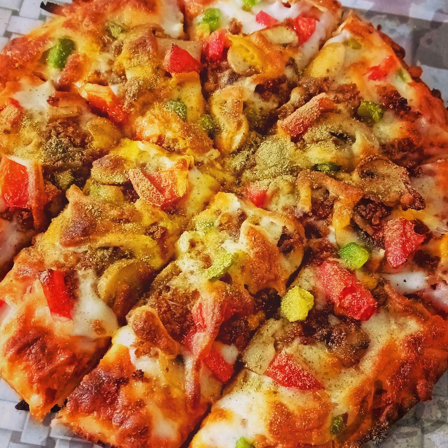 پیتزا .ساندویچ|خوردنی و آشامیدنی|آشخانه, |دیوار