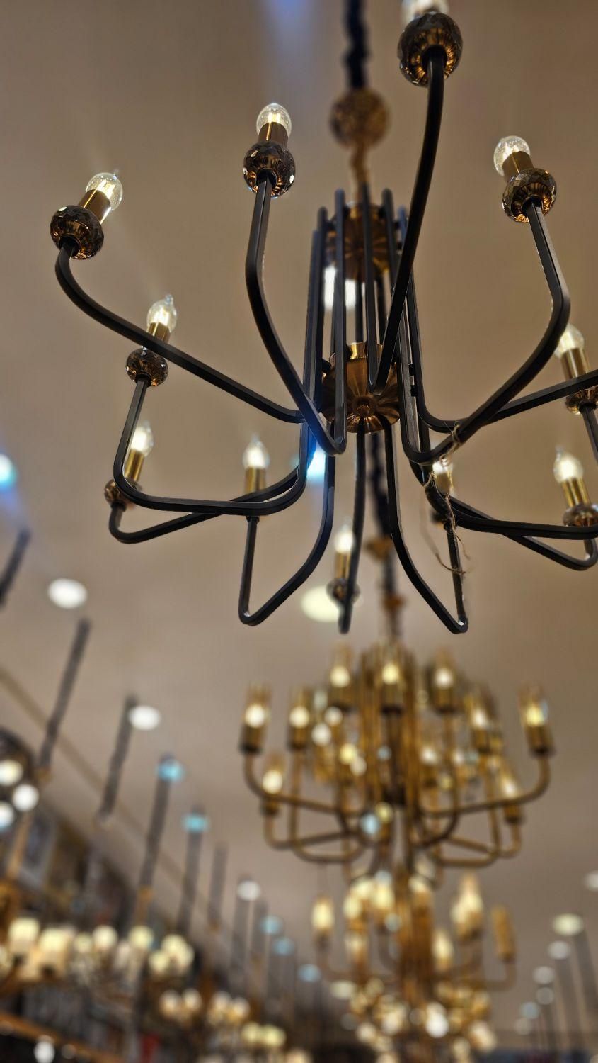 لوستر 12 شعله مدرن شرکتی تهران عمده و تک|لوستر و چراغ آویز|مشهد, آبکوه|دیوار