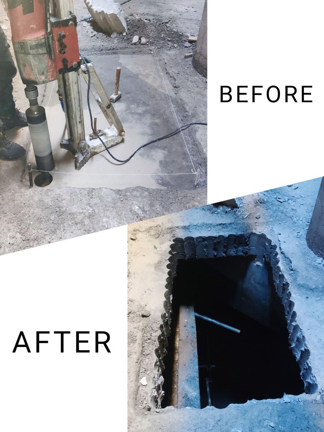 کرگیری،کاشت میلگرد و بولت،برش بتن،FRP،تخریب|خدمات پیشه و مهارت|کیش, |دیوار