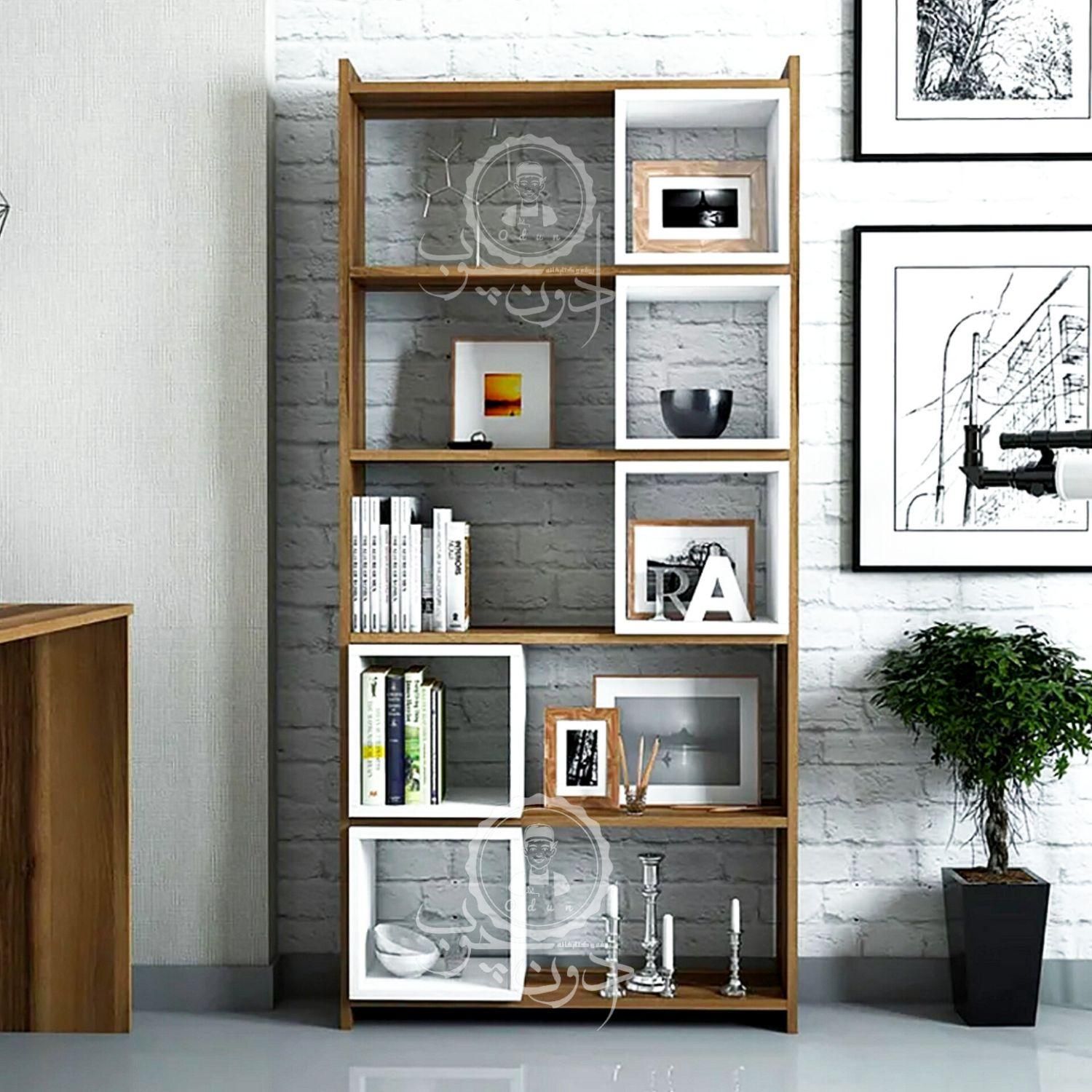 کتابخانه و قفسه کتاب مدل ترمه|کتابخانه، شلف، قفسههای دیواری|تبریز, |دیوار