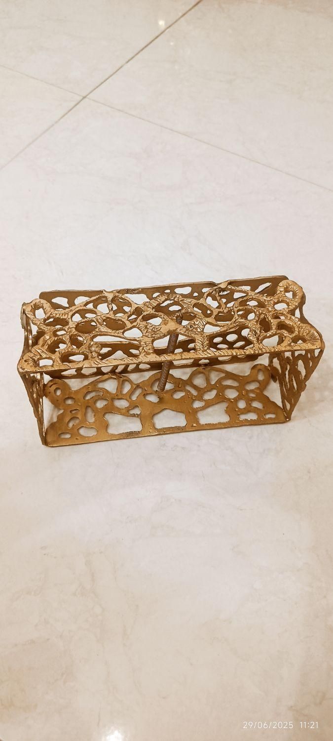 سطل و جا دستمال برنجی|صنایع دستی و سایر لوازم تزئینی|تهران, خاک سفید|دیوار