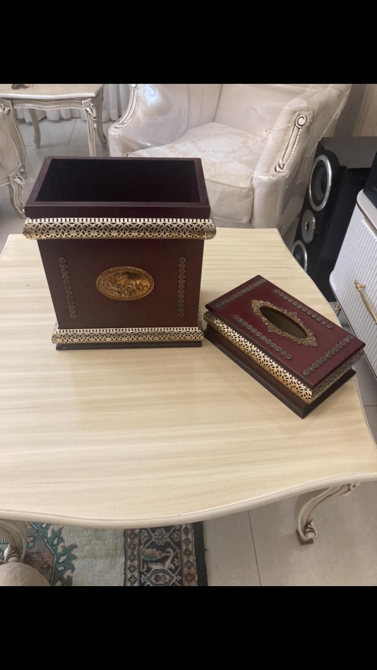 سطل و جای دستمال چوبی|صنایع دستی و سایر لوازم تزئینی|تهران, دردشت|دیوار