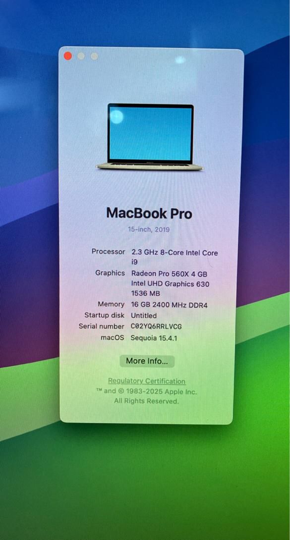 لپتاپ Apple Macbook Pro 2019|رایانه همراه|قم, نوقطار|دیوار