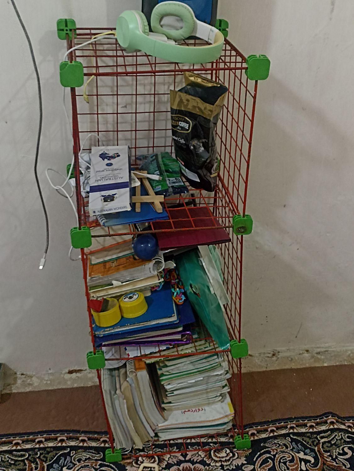 کتابخانه فلزی نو|کتابخانه، شلف، قفسه‌های دیواری|ایذه, |دیوار