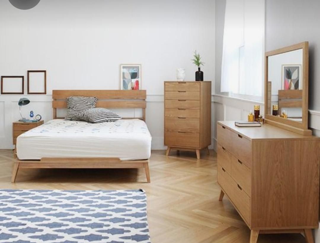 سرویس خواب و تخت دو نفره چوب راش گرجستانی|تخت و سرویس خواب|شیراز, شهرک بهشتی|دیوار