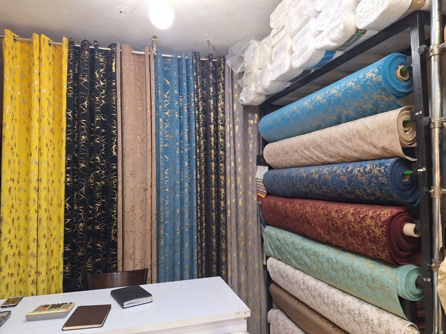 مخملهای پتینه میکس طلاکوب|پرده، رانر، رومیزی|کرج, شاهینویلا|دیوار