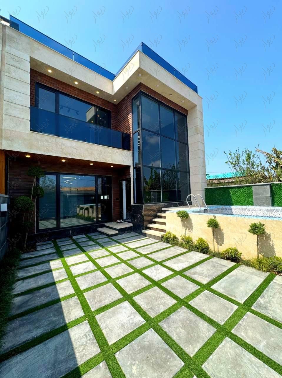 ویلا دوبلکس روف دار با استخر چهار فصل ۲۰۰متری|فروش خانه و ویلا|نور, |دیوار