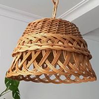 لوستر حصیر بافت کار کار دست،سه طرح ۶ سایز|صنایع دستی و سایر لوازم تزئینی|تهران, دریاچه شهدای خلیج فارس|دیوار