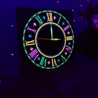 ساعت دیواری بلکلایت طرح کلاسیک blacklight|ساعت دیواری و تزئینی|تهران, مرزداران|دیوار