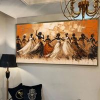 طرح افریقایی مدرن ابعاد ۱۷۰ در ۱۱۰|تابلو، نقاشی، عکس|تهران, اقدسیه|دیوار