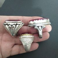 انگشتر نقره 3تا باهم تکی نمیفروشم|جواهرات|خرم‌آباد, |دیوار