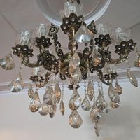 دو عدد لوستر ۱۲ شعله برنجی|لوستر و چراغ آویز|تهران, زرگنده|دیوار