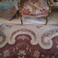فرش ۳/۴رنگ کرم وگلبهی ویک فرش لاکی ۱۲ متری|فرش|تهران, درب دوم|دیوار