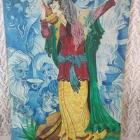 تابلو نقاشی بوم رنگ مستی حافظ|تابلو، نقاشی و عکس|کنگاور, |دیوار