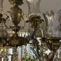 لوستر ۱۰ شاخه برنج همراه یه عدد دیوار کوب|لوستر و چراغ آویز|تهران, پیروزی|دیوار