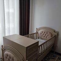 سرویس خواب چوب و ام دی اف نوزاد رنگ کرم بسیار زیبا|اسباب و اثاث بچه|تهران, اکباتان|دیوار