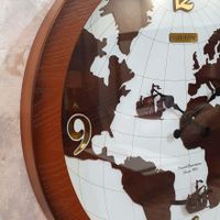 ساعت دیواری چوبی کره زمین|ساعت دیواری و تزئینی|تهران, سبلان|دیوار
