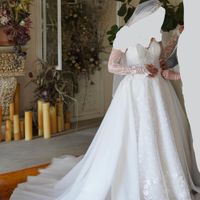 لباس عروس 4 تکه تمام دانتل فرانسه مزون کشانی|لباس|تهران, کامرانیه|دیوار