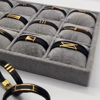 دستبند چرم طلا کادویی هدیه دستبند طلا مردانه|جواهرات|اصفهان, باغ زرشک|دیوار