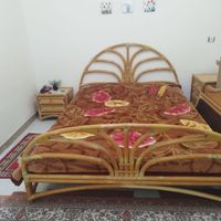 تخت دونفره چوبی|تخت و سرویس خواب|خشکبیجار, |دیوار