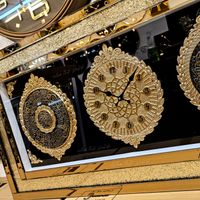 تابلو ساعت دیواری آینه ای شاین وان یکاد ۴قل طلایی|تابلو، نقاشی و عکس|تهران, شهید دستغیب|دیوار