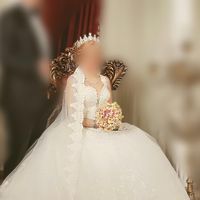 لباس عروس و تور نو سایز 38 -42|لباس|تهران, قاسم‌آباد|دیوار