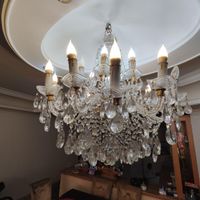 دو عدد لوستر ۲۴ و ۱۸ شاخه کریستالی RCR اصل ایتالیا|لوستر و چراغ آویز|تهران, وردآورد|دیوار