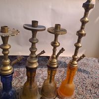 قلیون برنجی لوازم تکمیل ۳عدد وقلیون چوبی|کلکسیون و سرگرمی|تهران, شهرک شریفی|دیوار
