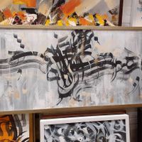 تابلو نقاشی با قاب سیلور کروم|تابلو، نقاشی و عکس|تهران, ظفر|دیوار
