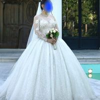 لباس عروس پارچه ترک شاین