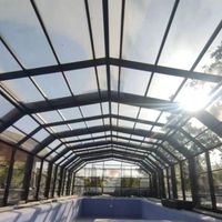 سقف پلی کربنات متحرک استخر در گیلان|خدمات پیشه و مهارت|رشت, استقامت|دیوار