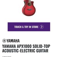 گیتار آکوستیک یاماها APX1000|گیتار، بیس و امپلیفایر|فردیس, |دیوار