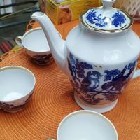 ست چای خوری قلم ابی|ظروف سرو و پذیرایی|تهران, نظام‌آباد|دیوار