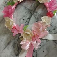 حلقه گل|گل مصنوعی|اصفهان, عسگریه|دیوار