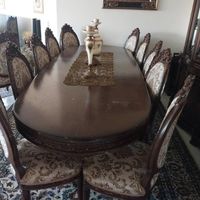 میز و صندلی و ناهار خوری چوب گردو ۱۰ نفره|میز و صندلی غذاخوری|تهران, اکباتان|دیوار